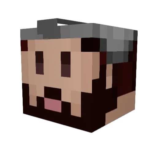 AlejandroGG18 Minecraft avatar head, 3D render