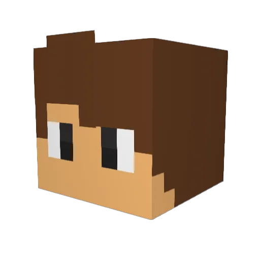 AlejandroSk8 Minecraft avatar head, 3D render