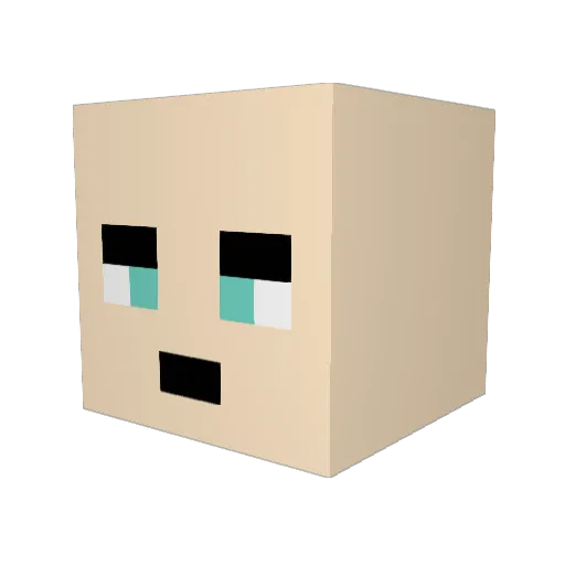 AlejandroTTK Minecraft avatar head, 3D render