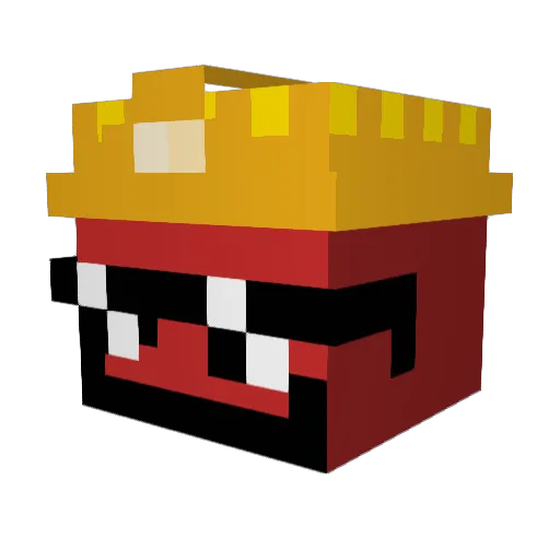 Aleje Minecraft avatar head, 3D render