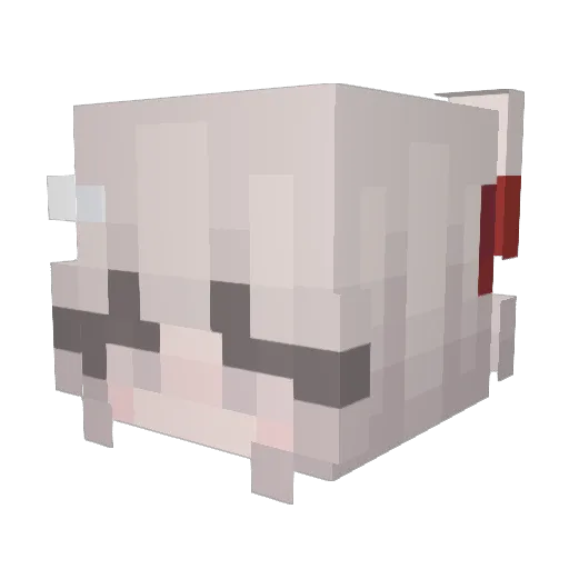 AlejitaR Minecraft avatar head, 3D render