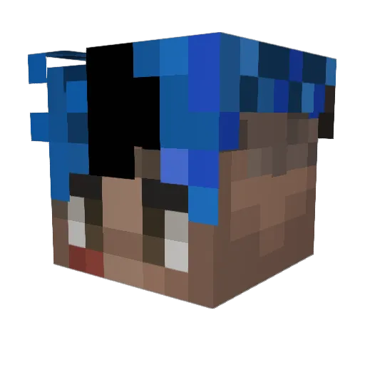 AlejoFernandez Minecraft avatar head, 3D render