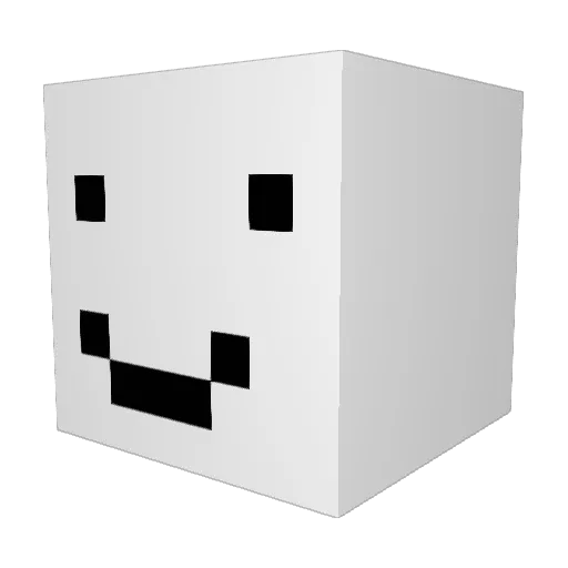 Alejopdc Minecraft avatar head, 3D render
