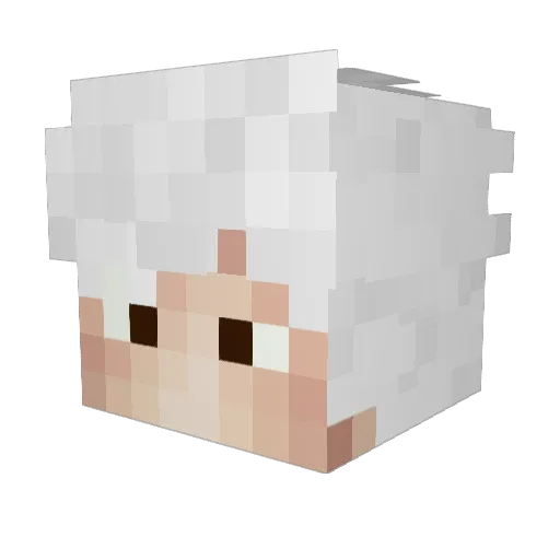 Alek333 Minecraft avatar head, 3D render