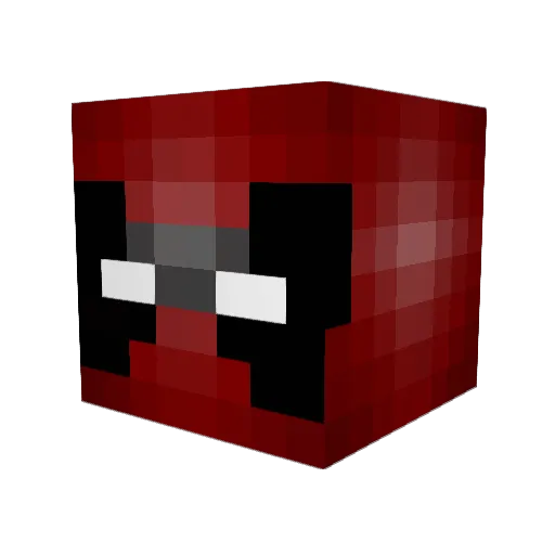 Alek98m Minecraft avatar head, 3D render