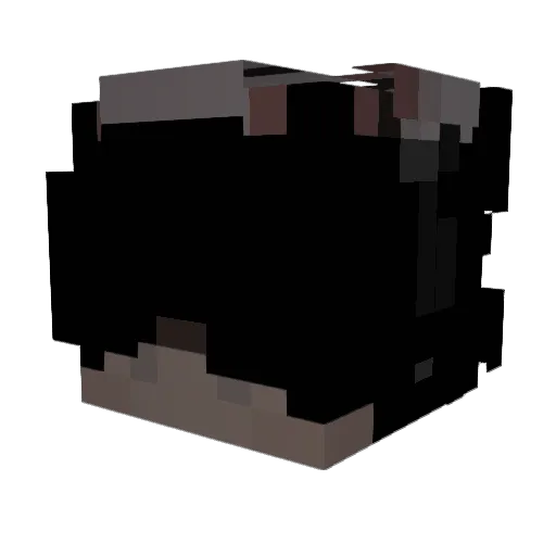 AlekBlockBuster Minecraft avatar head, 3D render