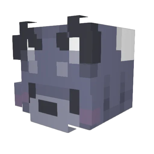 AlekHun Minecraft avatar head, 3D render