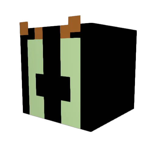 AlekTheWise Minecraft avatar head, 3D render