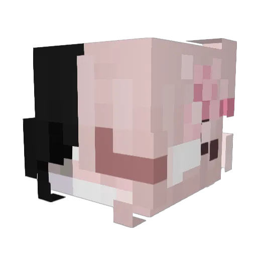AlekayRose Minecraft avatar head, 3D render