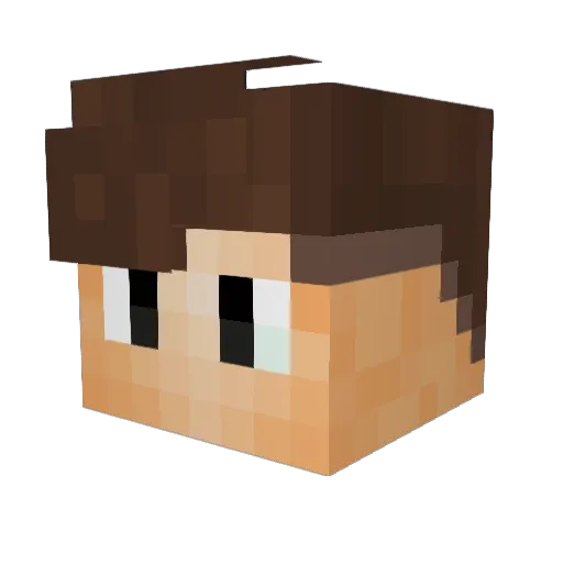Alekiuh19 Minecraft avatar head, 3D render