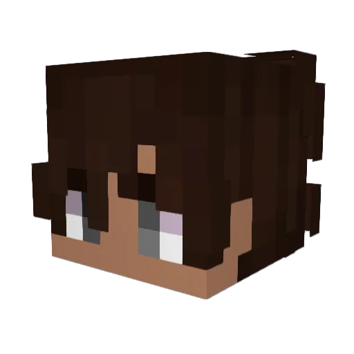 AleksCol Minecraft avatar head, 3D render