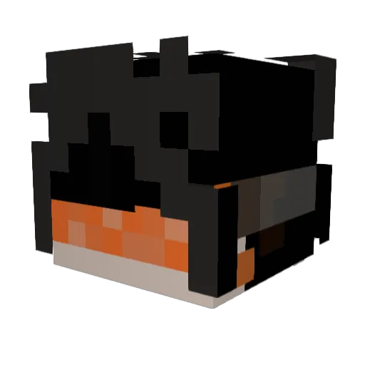 AleksTheGrudka69 Minecraft avatar head, 3D render
