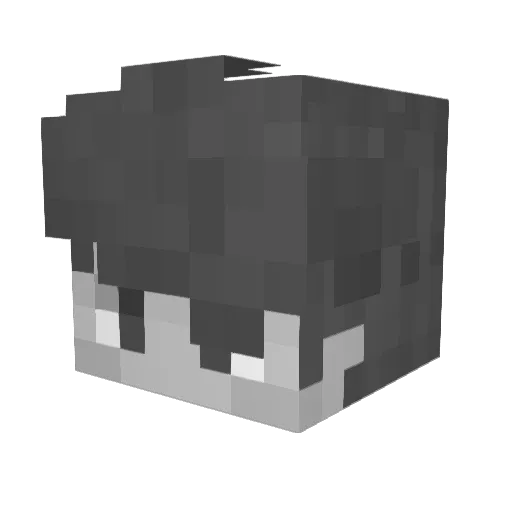 AleksTheRed Minecraft avatar head, 3D render