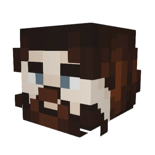Aleks_Maister Minecraft avatar head, 3D render