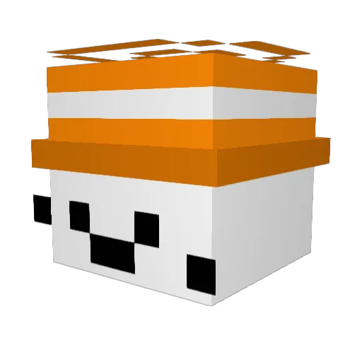 Aleks_USA Minecraft avatar head, 3D render