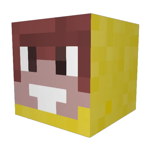 Aleksander15050 Minecraft avatar head, 3D render