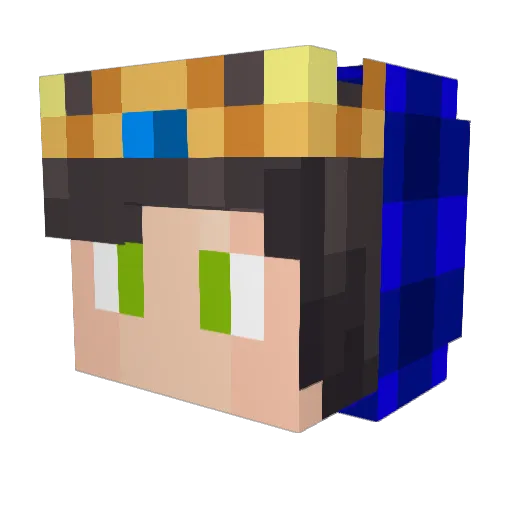 Aleksandr_ Minecraft avatar head, 3D render