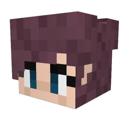 Aleksandra_312 Minecraft avatar head, 3D render