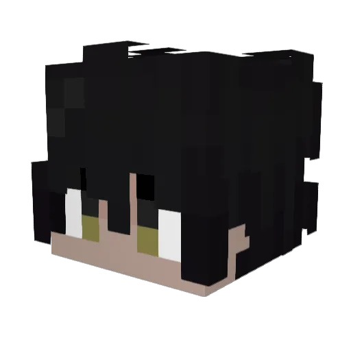 Aleksandriy Minecraft avatar head, 3D render