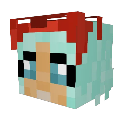 Aleksandrrr Minecraft avatar head, 3D render