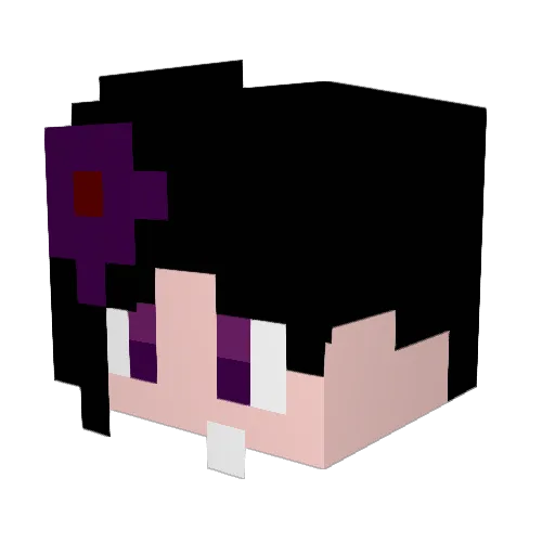 Aleksasha Minecraft avatar head, 3D render