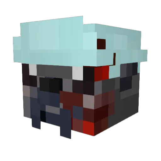 Aleksyno Minecraft avatar head, 3D render