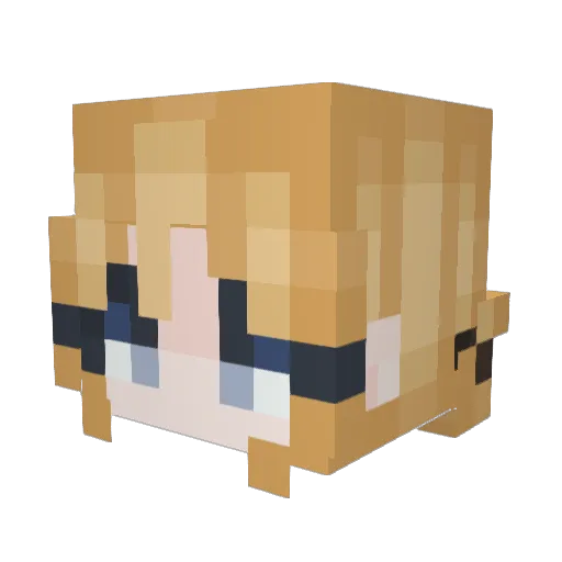 Alem_S Minecraft avatar head, 3D render