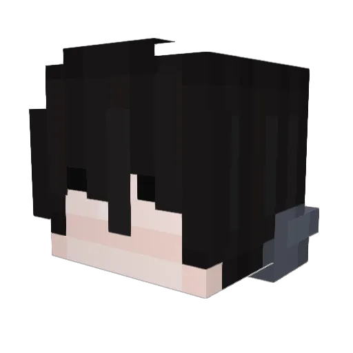 Alemajinho Minecraft avatar head, 3D render