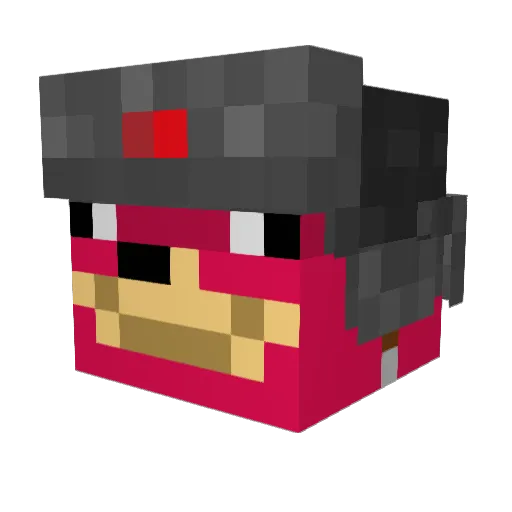 Alemaleminecraf Minecraft avatar head, 3D render
