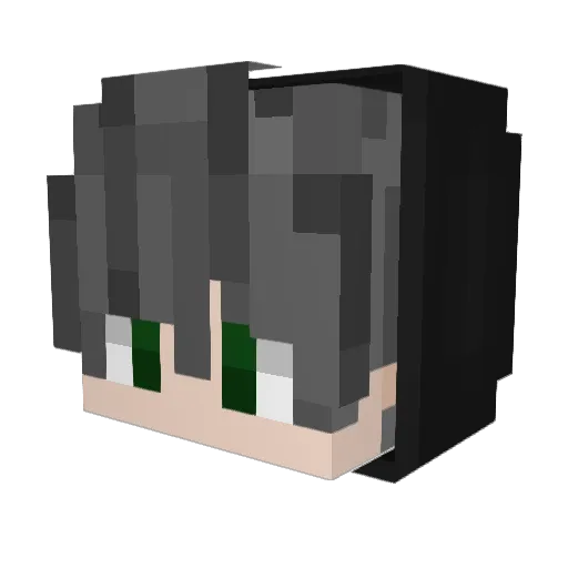Alemilioo Minecraft avatar head, 3D render