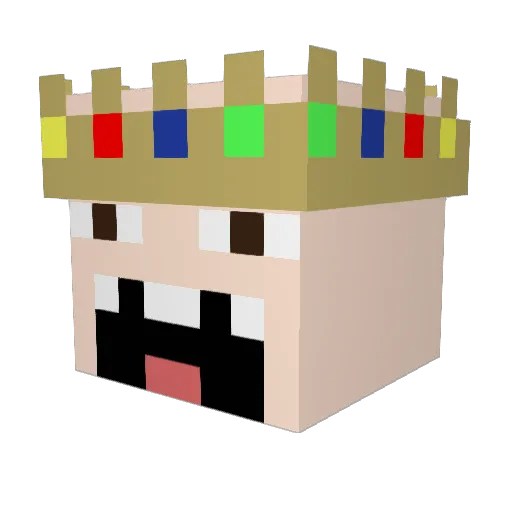 AlemonaBeng Minecraft avatar head, 3D render