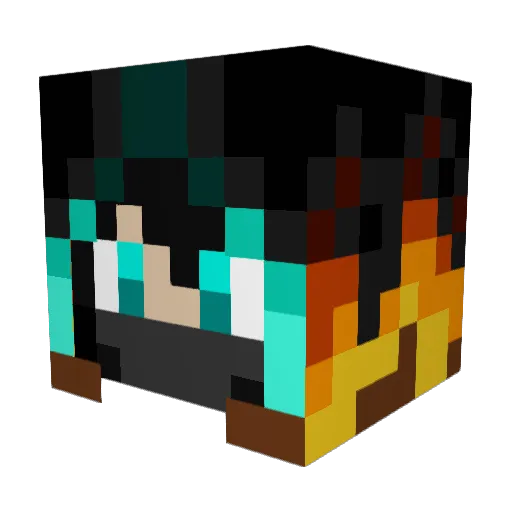 Alen187 Minecraft avatar head, 3D render