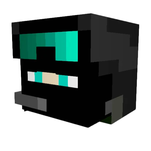 AlenAlibaba Minecraft avatar head, 3D render