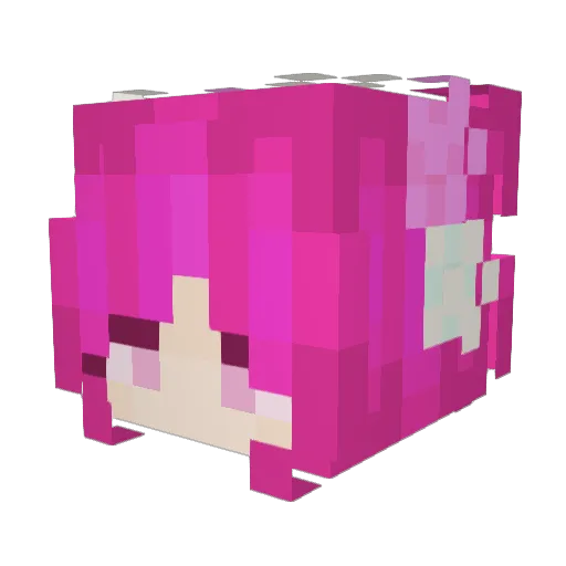 AlenaPlayHD Minecraft avatar head, 3D render