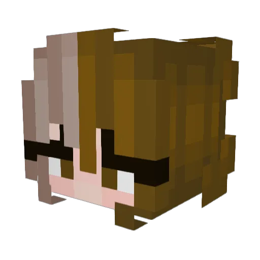Alento Minecraft avatar head, 3D render