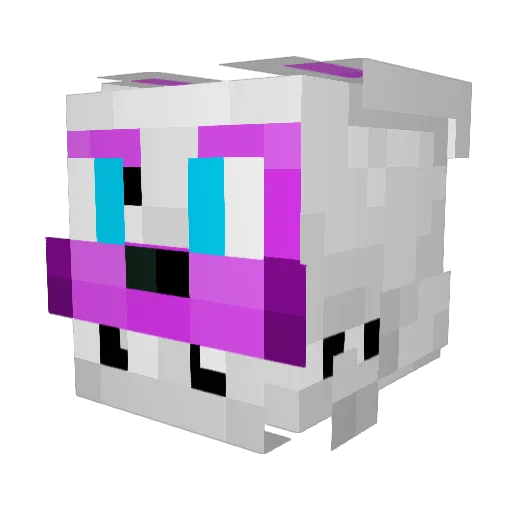 Alenvar Minecraft avatar head, 3D render