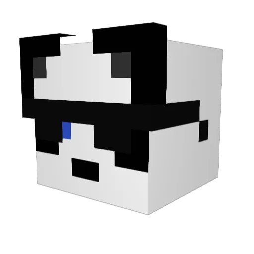 Alenxko Minecraft avatar head, 3D render