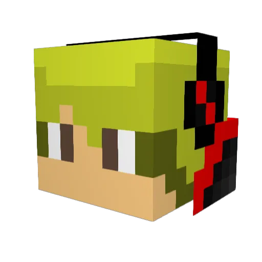 AleprogamerYT Minecraft avatar head, 3D render