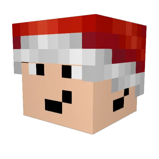 AlerTTV Minecraft avatar head, 3D render