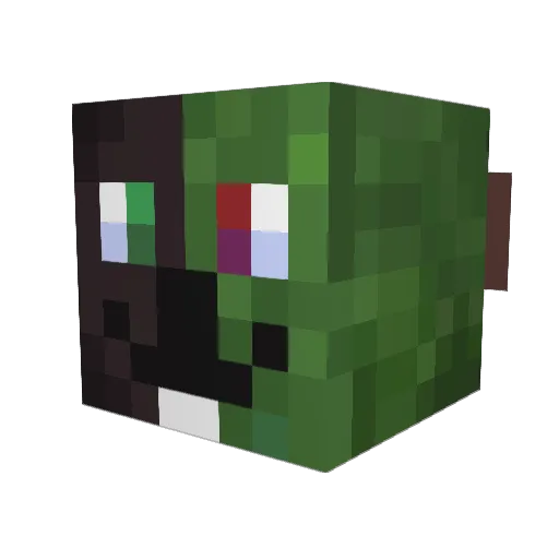 AlereyMC Minecraft avatar head, 3D render