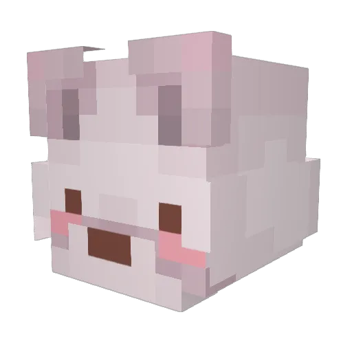 Alernand Minecraft avatar head, 3D render