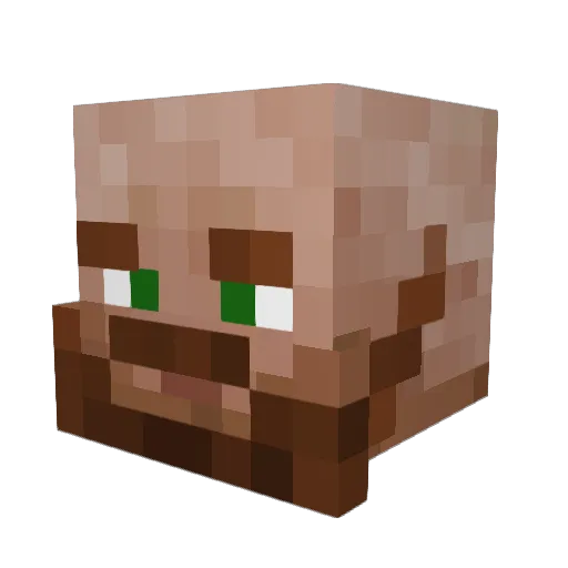 Alerrc Minecraft avatar head, 3D render