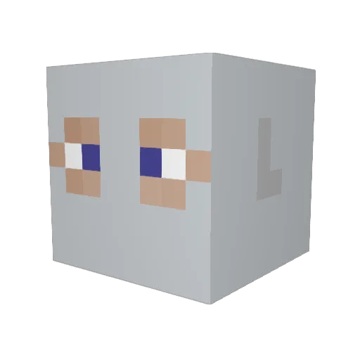 AlertKurt Minecraft avatar head, 3D render