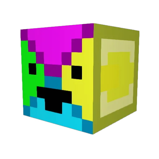 AlertRobot Minecraft avatar head, 3D render