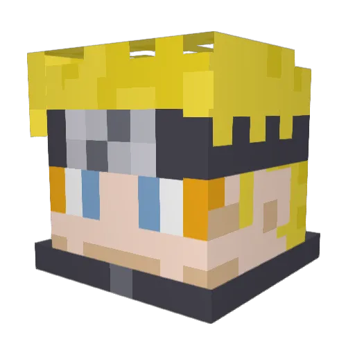 Alesandro1388 Minecraft avatar head, 3D render