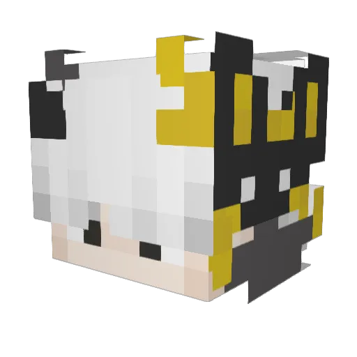 AleshaSaurus Minecraft avatar head, 3D render