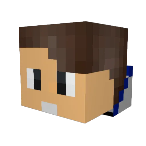Alesito_27 Minecraft avatar head, 3D render