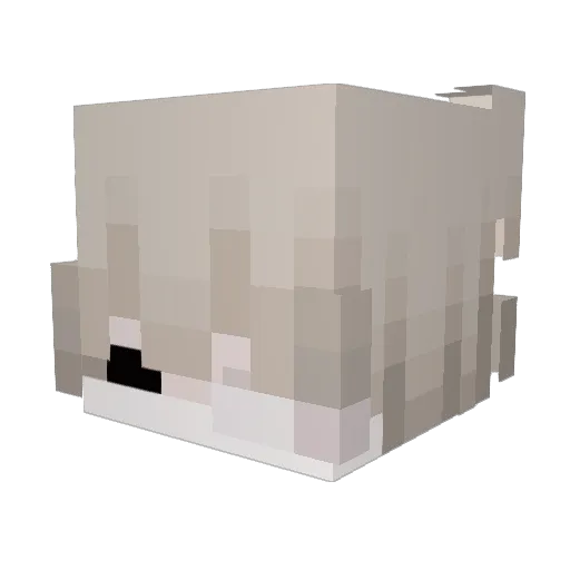 Alesitu Minecraft avatar head, 3D render