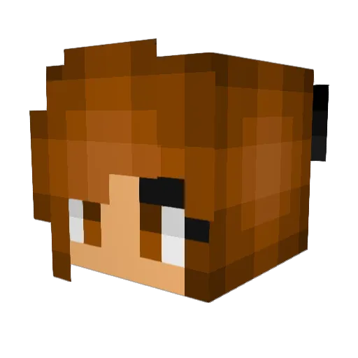 Alessa66 Minecraft avatar head, 3D render