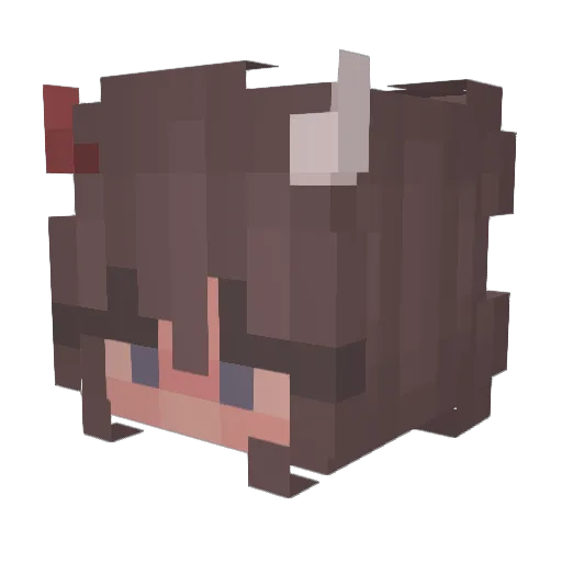 Alessandra25 Minecraft avatar head, 3D render